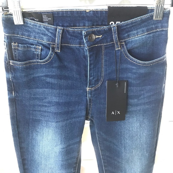 Armani Exchange Super Skinny J01 Jeans - Picture 2 of 10
